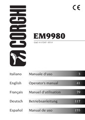 Corghi EM9980 Manuel D'utilisation