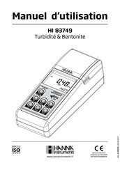 Hanna Instruments HI 83749 Manuel D'utilisation