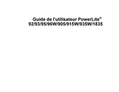 Epson PowerLite 92 Guide De L'utilisateur