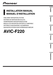 Pioneer AVIC-F220 Manuel D'installation