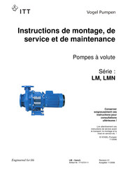 ITT Vogel Pumpen LMN 50-160 Instructions De Montage, De Service Et De Maintenance