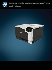HP Color LaserJet Professional CP5220 Série Guide De L'utilisateur