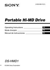 Sony DS-HMD1 Mode D'emploi