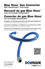 Watts Dormont Blue Hose Instructions D'installation Et D'utilisation