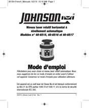 Johnson Level & Tool 40-6516 Mode D'emploi