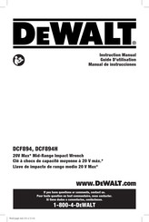 DeWalt DCF894 Guide D'utilisation