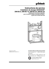 Grunbeck GENODOS DM-BO 10 Instructions De Service