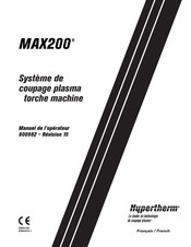 Hypertherm MAX200 Manuel De L'opérateur