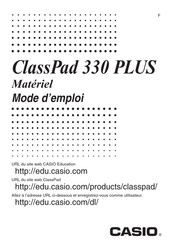 Casio ClassPad 330 PLUS Mode D'emploi