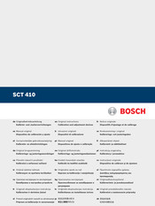 Bosch SCT 410 Notice Originale
