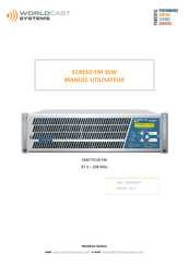 Worldcast Systems ECRESO FM 3kW Manuel Utilisateur