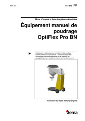Gema OptiFlex Pro BN Mode D'emploi Et Liste Des Pièces Détachées