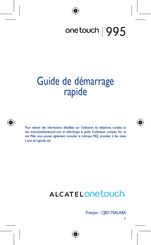 Alcatel Onetouch 995 Guide De Démarrage Rapide