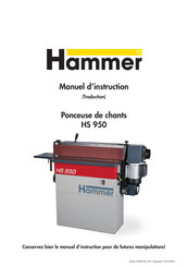 Hammer HS 950 Manuel D'instruction