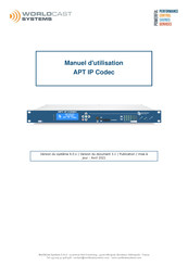 Worldcast Systems APT IP Codec Manuel D'utilisation