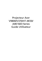 Acer HT-4K50 Série Guide Utilisateur
