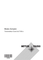Mettler Toledo Cond Ind 7100 e Mode D'emploi