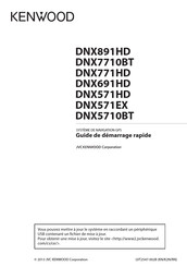 Kenwood DNX891HD Guide De Démarrage Rapide