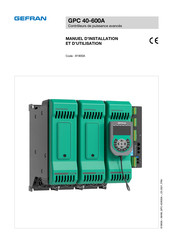 gefran GPC 40-600A Manuel D'installation Et D'utilisation