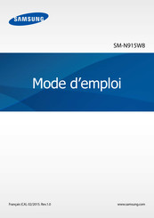 Samsung SM-N915W8 Mode D'emploi