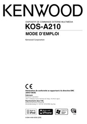 Kenwood KOS-A210 Mode D'emploi