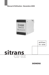 Siemens Sitrans CU 02 Manuel D'utilisation