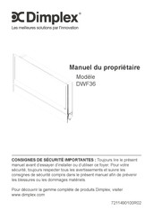 Dimplex DWF36 Manuel Du Propriétaire
