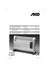 AKO K 820 Mode D'emploi