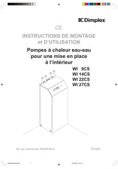 Dimplex WI 22CS Instructions De Montage Et D'utilisation