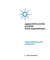 Agilent Technologies U1213A Guide D'utilisation Et De Maintenance