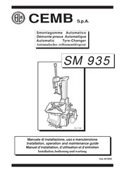 CEMB SM 935 Manuel D'installation, D'utilisation Et D'entretien