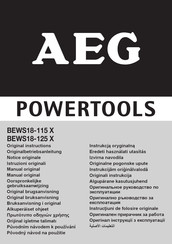 AEG BEWS18-115 X Notice Originale