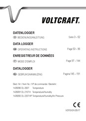 VOLTCRAFT 1435091 DL-210TH Mode D'emploi