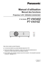 Panasonic PT-VX410Z Manuel D'utilisation