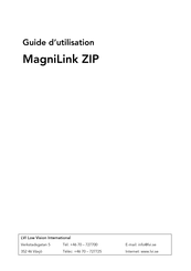 Lvi MagniLink ZIP Guide D'utilisation