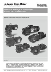 Bauer Gear Motor BG06 Notice De Montage Et D'utilisation