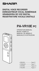 Sharp PA-VR10E PC Mode D'emploi