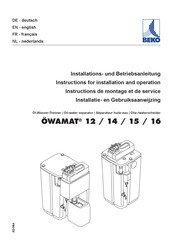 Beko ÖWAMAT 12 Instructions De Montage Et De Service