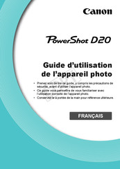 Canon PowerShot D20 Guide D'utilisation