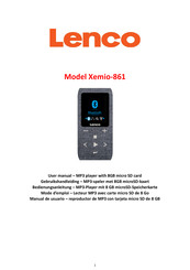 Lenco Xemio-861 Mode D'emploi
