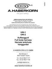 A.HABERKORN UNI-1 Mode D'emploi Et Manuel
