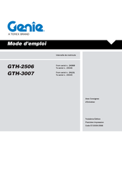 Genie GTH-2506 Mode D'emploi