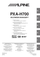 Alpine PXA-H700 MULTIMEDIA MANAGER Mode D'emploi