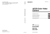 Sony DXC-C33 Instructions D'utilisation
