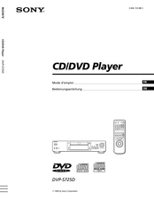 Sony DVP-S725D Mode D'emploi
