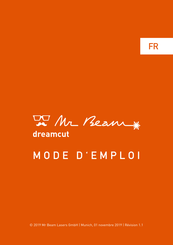 Mr Beam II dreamcut Mode D'emploi