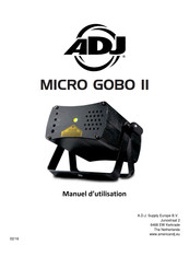 American DJ MICRO GOBO II Manuel D'utilisation