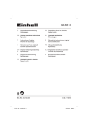 EINHELL GC-SR 12 Instructions D'origine