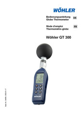 Wohler GT 300 Mode D'emploi