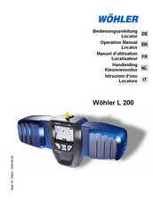 Wohler L 200 Manuel D'utilisation
